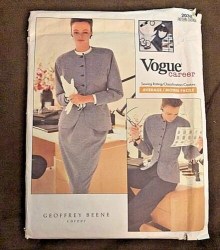 2032 VOGUE GEOFF BEENE CAREER JACKET, SKIRT,  PANTS PATTERN 18-22; 12-16 choice